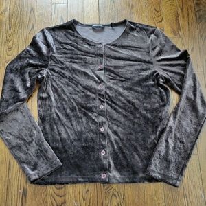 Tahari velvet cardigan